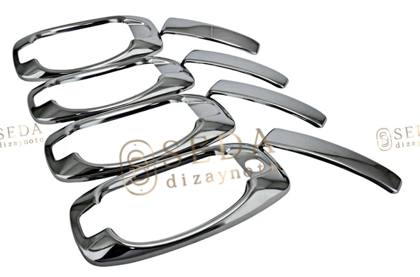 Fiat Doblo 2 Panel Van/Lav 2010 > Kapı Kolu 4 Kapı 8 Prç. P. Çelik (Set) ürün görseli