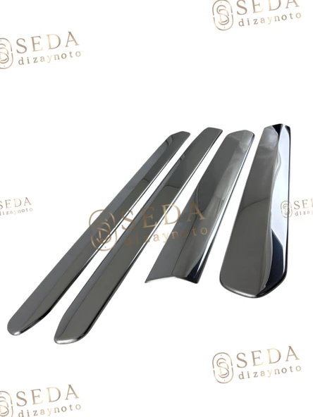 Fiat Doblo 2 Panel Van/Lav 2010 > Yan Kapı Çıtası 4 Prç. P. Çelik ürün görseli