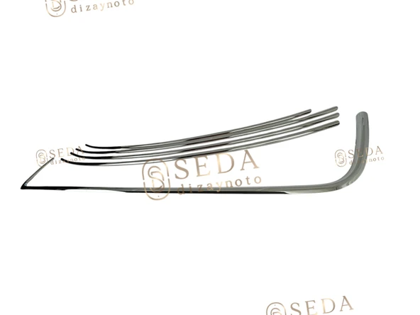 VW Caddy Mini Van 2010 > 2014 Ön Tampon Çıtası 5 Prç P. Çelik (Comfort - Resim 2