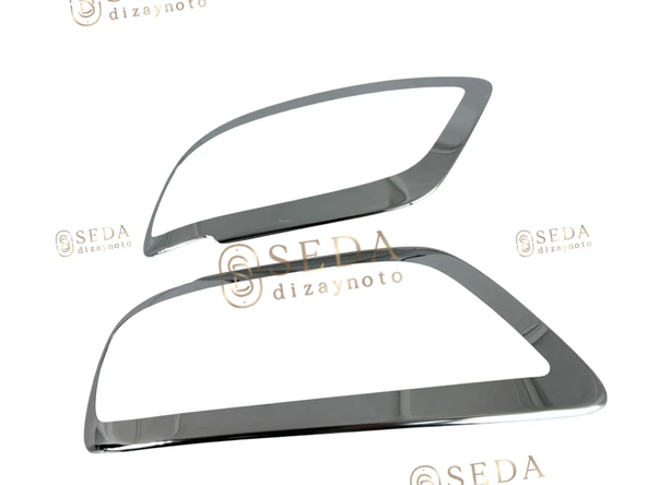 VW Caddy Mini Van 2003 > 2010 Far Çerçevesi 2 Prç. P. Çelik - Resim 3