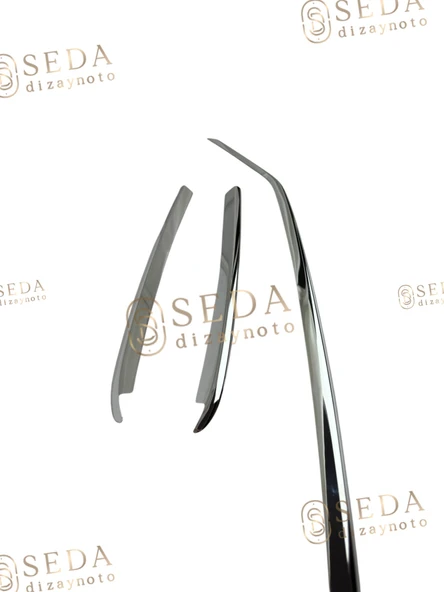 VW Jetta 6 SD 2011 > 2014 Ön Tampon Çıtası 2 Prç. P. Çelik - Resim 2