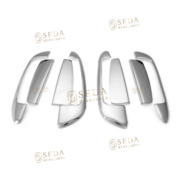 Fiat Grande Punto HB 2005 > Kapı Kolu 4 Kapı 8 Prç. P. Çelik (Set) - Resim 3