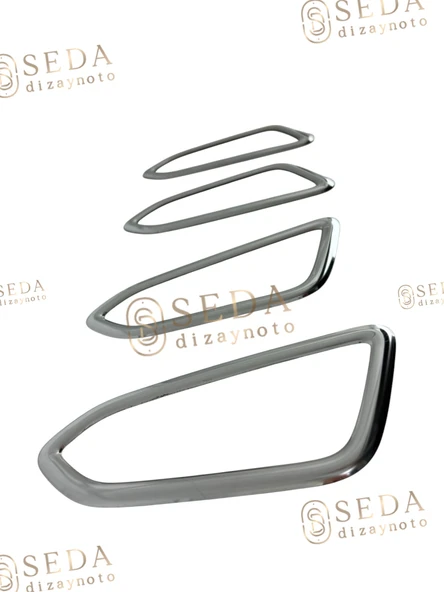 Renault Clio 5 HB 2019 > İç Kapı Kolu Çerçevesi 4 Prç. P. Çelik ürün görseli