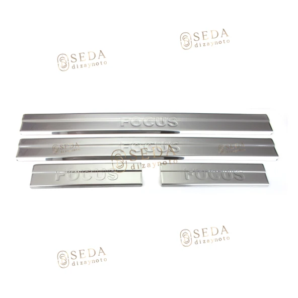 Ford Focus 2 Fclft HB /SD/SW 2005 > 2011 Kapı Eşiği 4 Prç. P. Çelik - Resim 3