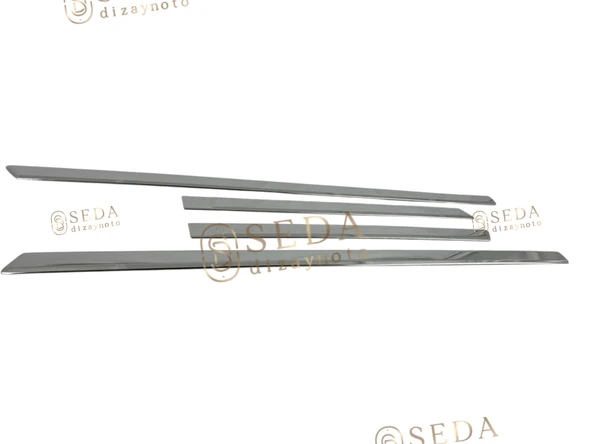 Ford Fiesta 5 HB /3d 2002 > 2006 Yan Kapı Çıtası 4 Prç. P. Çelik - Resim 3