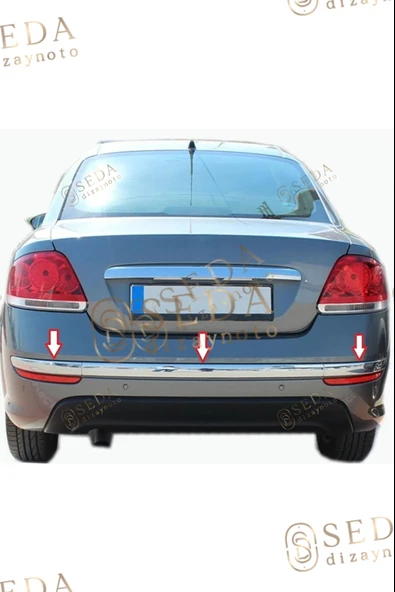 Fiat Linea SD 2012 > Arka Tampon Çıtası 3 Parça P. Çelik - Resim 5