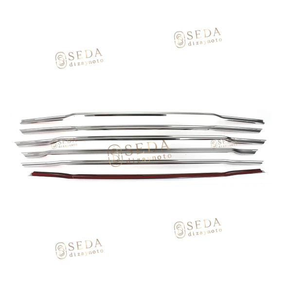 Ford Courier Van 2014 > 2017 Ön Panjur 6 Prç. - İnce Model - P. Çelik - Resim 4