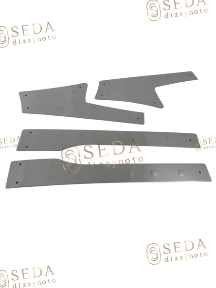 Peugeot Tepee Mini Van 2008 > 2018 İç Kapı Eşiği 4 Prç. P. Çelik - Resim 3