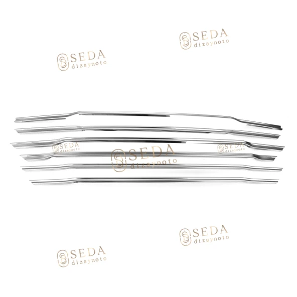 Ford Courier Van 2014 > 2017 Ön Panjur 6 Prç. - İnce Model - P. Çelik - Resim 3