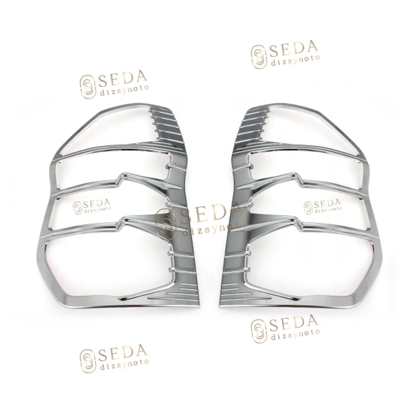 Ford Courier Van 2014 > 2023 Stop Çerçevesi 2 Prç. ABS Krom - Resim 3