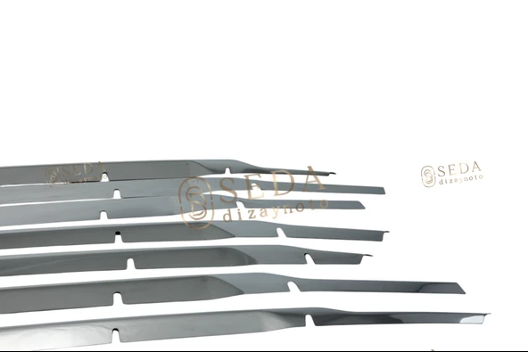 Ford Courier Van 2018 > 2023 Ön Panjur 7 Prç. Set P. Çelik - Resim 3