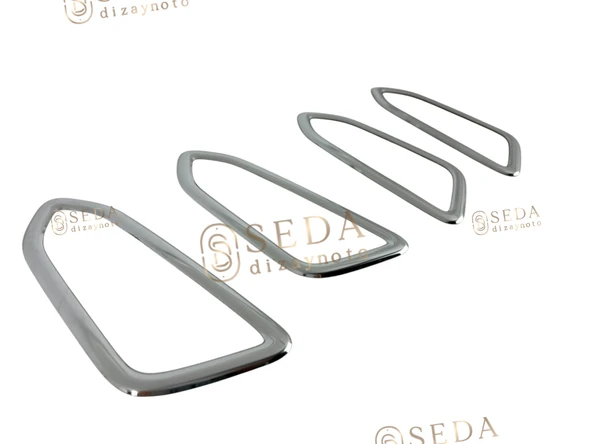 Renault Clio 5 HB 2019 > İç Kapı Kolu Çerçevesi 4 Prç. P. Çelik - Resim 2