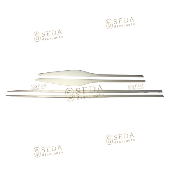 Renault Clio 4 HB /SW 2012 > Yan Kapı Çıtası 4 Prç. P. Çelik (Formlu) - Resim 3