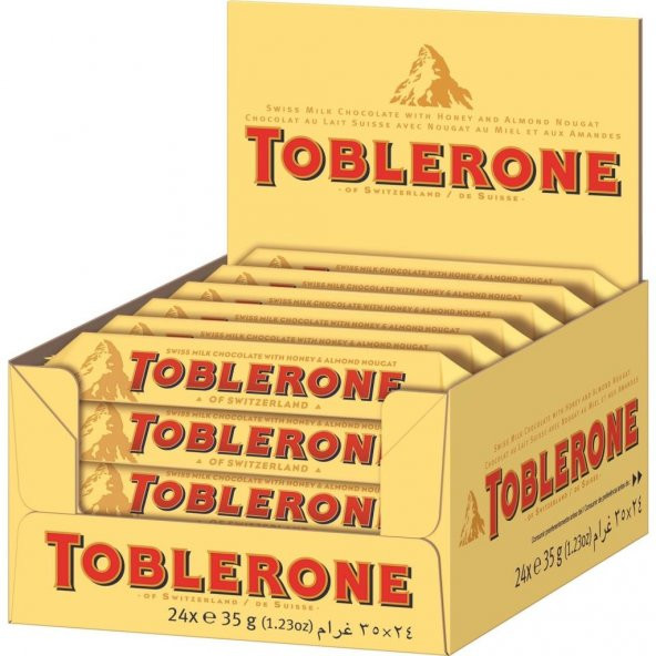 Toblerone Bal Bademli Çikolata 35 gr 24lü Paket