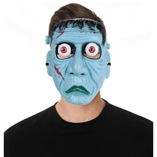 Frankenstein Temalı Sallanan Oynar Gözlü Maske - 4