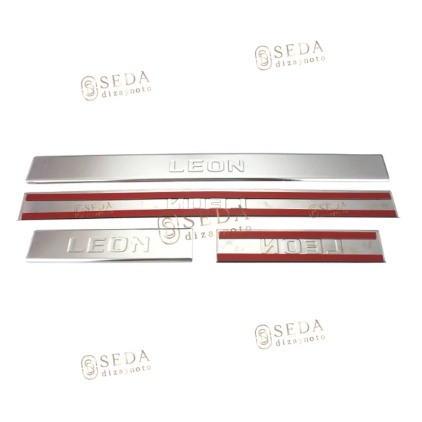 Seat Leon 3 HB 2012 > Kapı Eşiği 4 Prç. P. Çelik - Resim 3