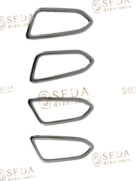 Renault Clio 5 HB 2019 > İç Kapı Kolu Çerçevesi 4 Prç. P. Çelik - Resim 3