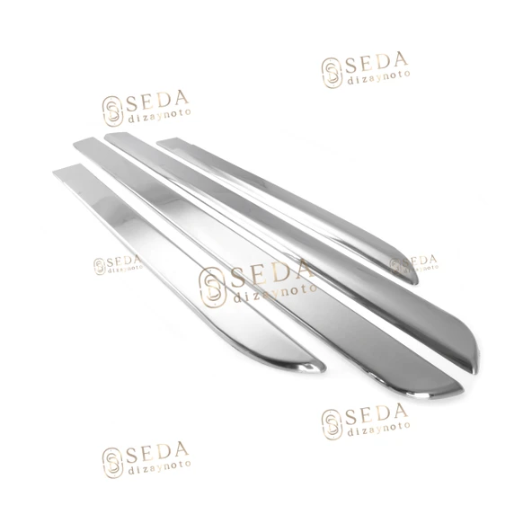 Renault Megane 2 SD/HB 2006 > 2010 Yan Kapı Çıtası 4 Prç. P. Çelik ürün görseli