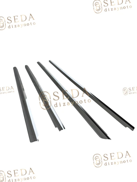 Renault Megane 1 HB /SD 1996 > 2004 Cam Çıtası 4 Prç. P. Çelik - Resim 2