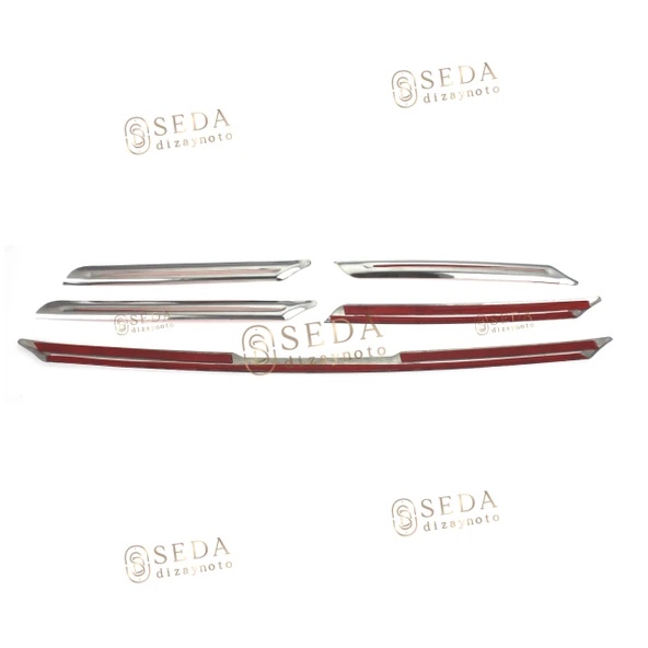 Renault Megane 4 HB /SD 2016 - 2020 Ön Panjur 5 Prç. P. Çelik - Resim 4