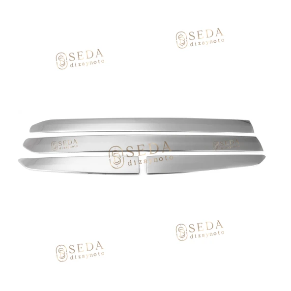 Ford Courier Van 2014 > 2023 Yan Kapı Çıtası 4 Prç. P. Çelik - Resim 3