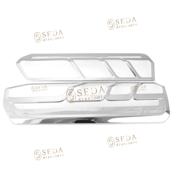 Ford Transit Van 2014 > Stop Çerçevesi 2 Prç. ABS Krom - Resim 3