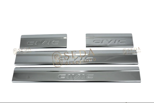 Honda Civic SD 2012 > 2016 Kapı Eşiği 4 Prç. P. Çelik ürün görseli