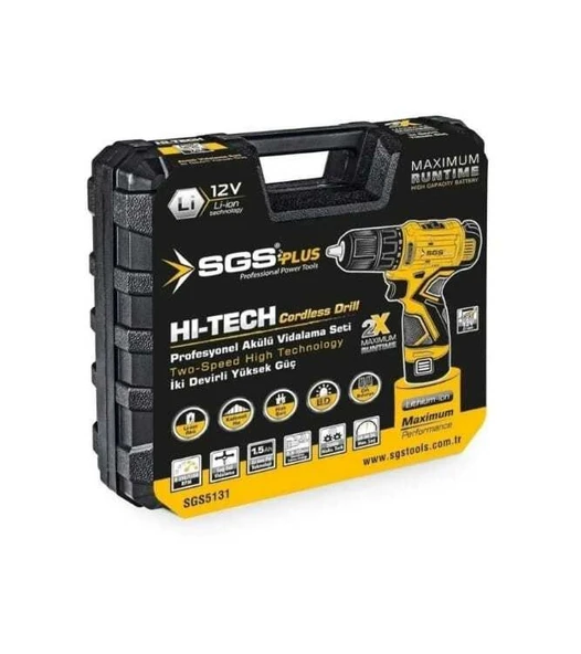 Sgs 5131 Akülü Vidalama 12 Volt 1,5 Ah - 3