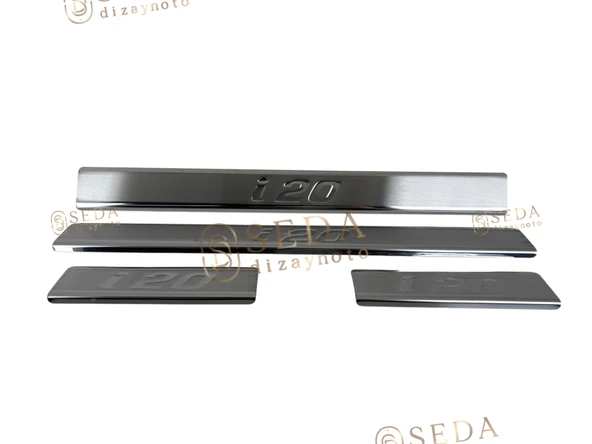 Hyundai İ20 HB 2008 > 2012 Kapı Eşiği 4 Prç. P. Çelik - Resim 3