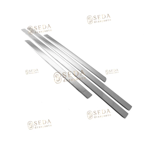 Ford Focus 2 HB /SD 2005 > 2008 Yan Kapı Çıtası 4 Prç. P. Çelik - Resim 2