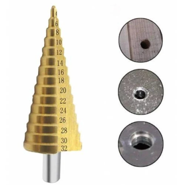 Kademeli Matkap Ucu Tekli 4 - 32 mm - 2