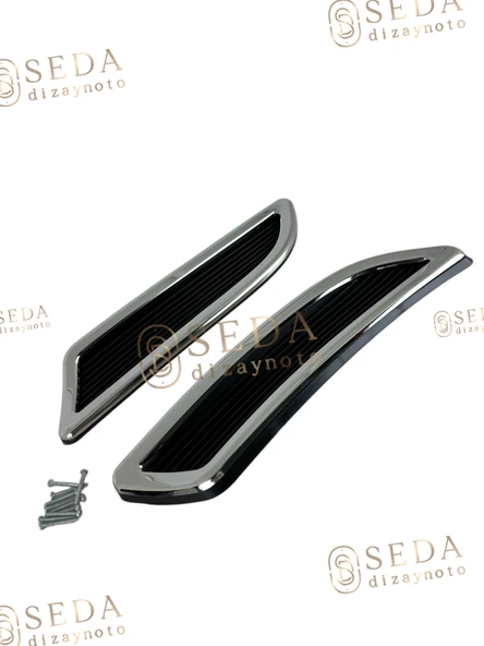 Renault Megane 4 HB 2016 > Egsoz Çıkış Kromu 2 Prç. P. Çelik ürün görseli