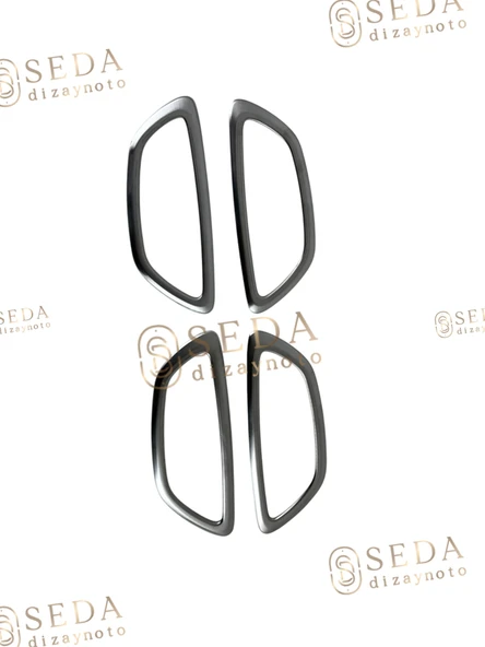 Renault Megane 4 HB /SD 2016 > İç Kapı Kolu Çerçevesi 4 Prç.Pçelİk ürün görseli