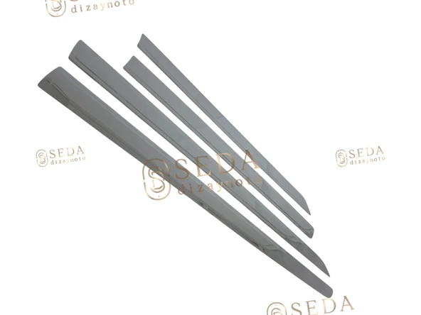 Peugeot Tepee Mini Van 2008 > 2018 Yan Kapı Çıtası 4 Prç. P. Çelik - Resim 3