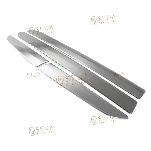 Ford Courier Van 2014 > 2023 Yan Kapı Çıtası 4 Prç. P. Çelik - Resim 2