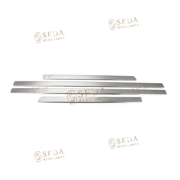 Ford Focus 2 HB /SD 2005 > 2008 Yan Kapı Çıtası 4 Prç. P. Çelik - Resim 3