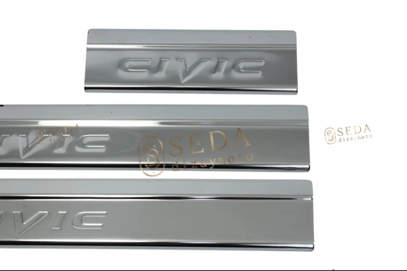 Honda Civic SD 2012 > 2016 Kapı Eşiği 4 Prç. P. Çelik - Resim 2