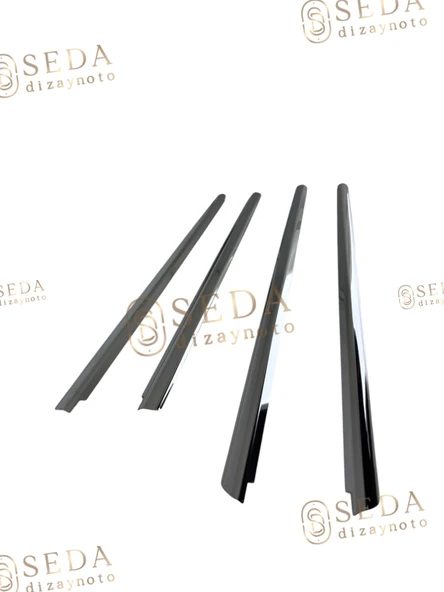 Renault Megane 1 HB /SD 1996 > 2004 Cam Çıtası 4 Prç. P. Çelik - Resim 3