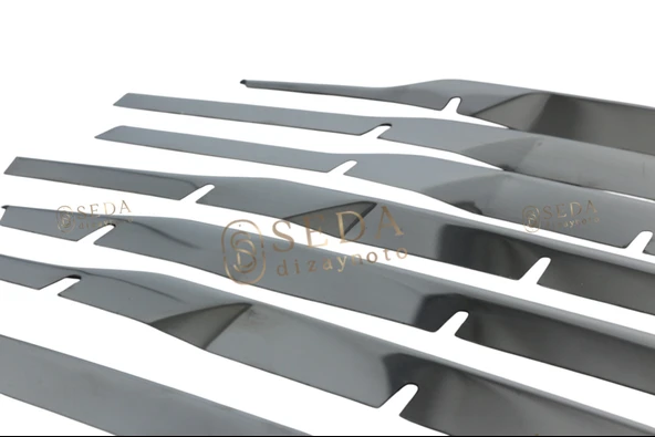 Ford Courier Van 2018 > 2023 Ön Panjur 7 Prç. Set P. Çelik - Resim 2