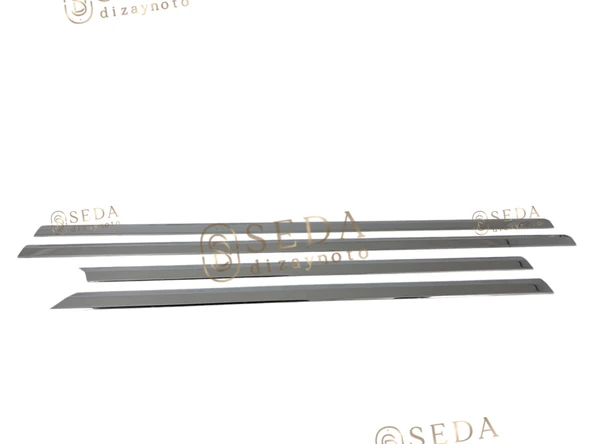 Opel Vectra C SD/SW 2002 > 2008 Yan Kapı Çıtası 4 Prç. P. Çelik - Resim 5