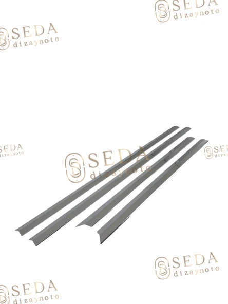 Opel Vectra C SD/SW 2002 > 2008 Yan Kapı Çıtası 4 Prç. P. Çelik - Resim 2