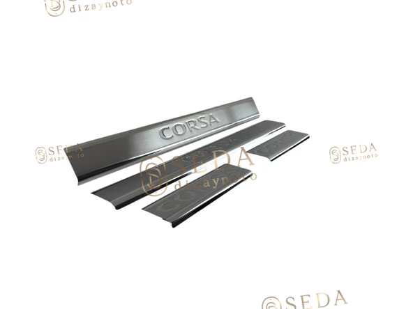 Opel Corsa C HB 2000 > 2006 Kapı Eşiği 4 Prç. P. Çelik - Resim 4