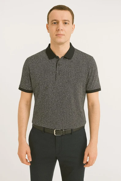 Ercan Büyük Beden Yakalı Klasik Kısa Kol Cepli Erkek Tişört 7346