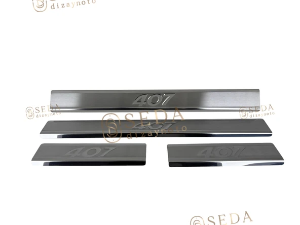 Peugeot 407 SD/SW 2004 > 2010 Kapı Eşiği 4 Prç. P. Çelik ürün görseli