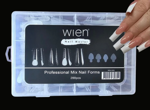 Protez Tırnak Üst Form Jel Polygel Acrygel - Akrijel ve Polijel İçin Üst Form Şablon 288li WN-005 - 2