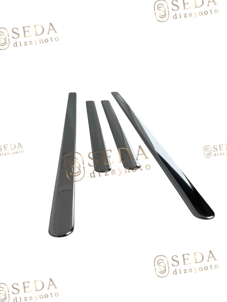 Opel Corsa C HB 2000 > 2006 Yan Kapı Çıtası 4 Prç. P. Çelik - Resim 3