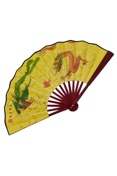 Çin Bambu Kraft Kağıt Yelpaze Orta Çanta Boy No.5 - Resim 5