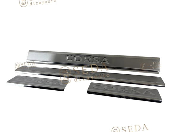 Opel Corsa D HB 2006 > 2015 Kapı Eşiği 4 Prç. P. Çelik - Resim 3