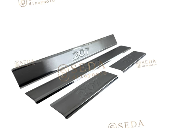 Peugeot 207 HB /SW 2006 > 2012 Kapı Eşiği 4 Prç. P. Çelik - Resim 2