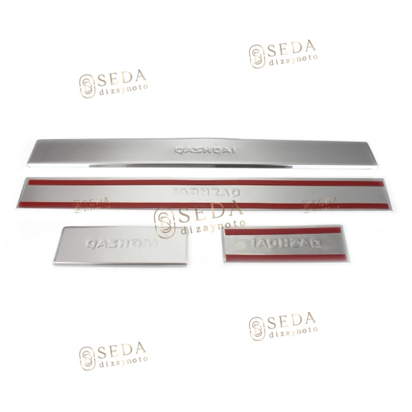 Nissan Qashqai Suv 2007 > 2014 Kapı Eşiği 4 Prç. P. Çelik - Resim 4